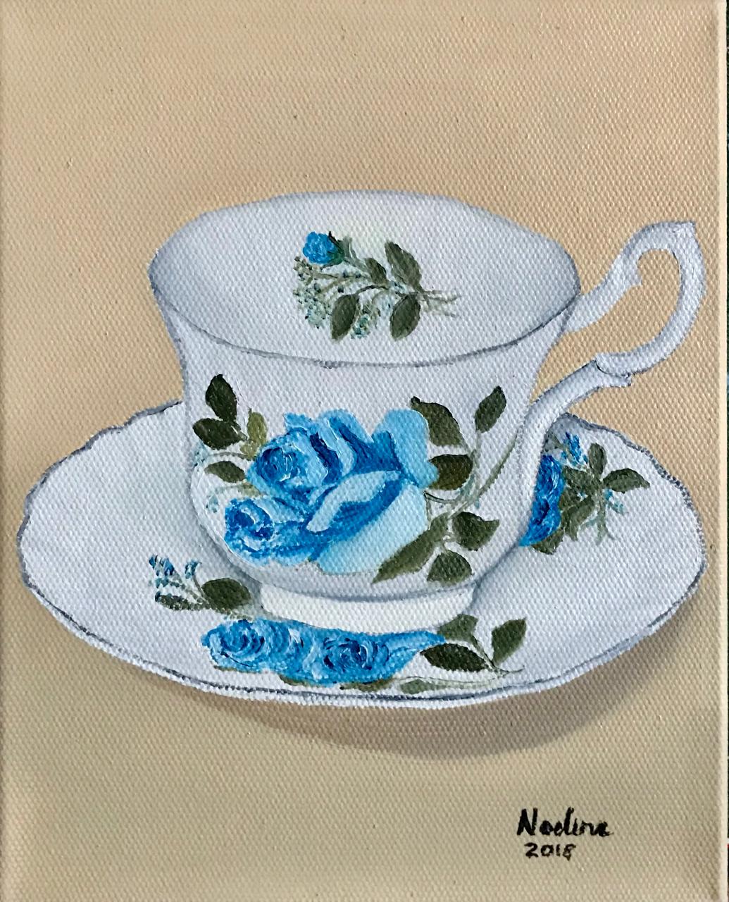 Blue Rose Teacup